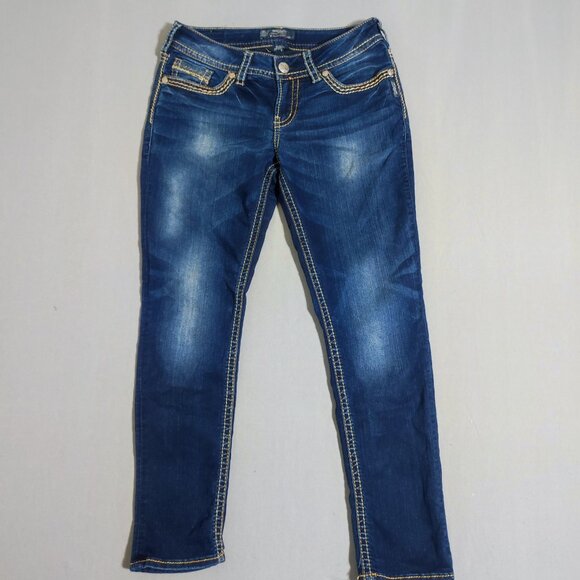 Silver Jeans Suki Skinny women's size 29/29 dark wash blue colour straight leg - Picture 1 of 15